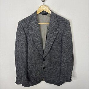 Harris‎ Tweed Moores Men 40 Gray Blazer Sports Coat Wool  Scottish
